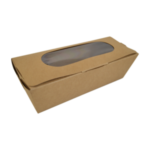 Kraft Baguette Box with Window Small