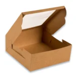 Brown Cake Box with Window - 25*25*10cm