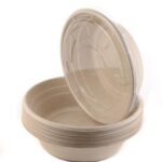 Wheat Straw Bowl with Lids 750ML