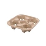 Corrugated Cupholders 4 section