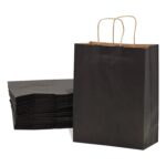 Black paper bags without print 500pcs 37x27x15cm