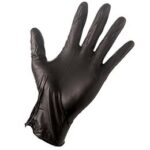 Black vinyl gloves powder free (offer)