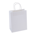 A6 paper bags white 21x15x8cm with print (100 pcs )