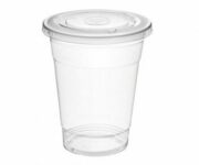 Clear Pet cups with lids 14oz - Image 2