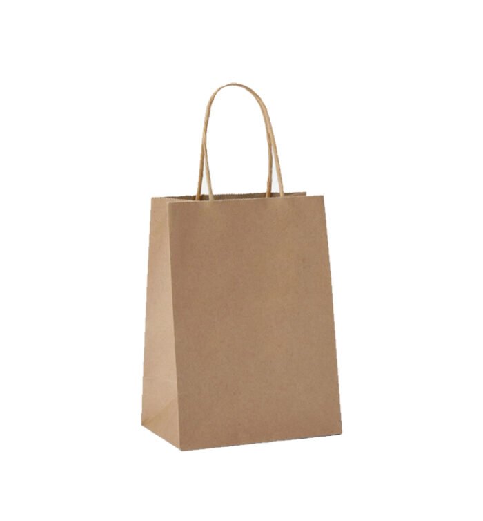 A6 Twisted Handle Kraft Paper Bag - Image 2
