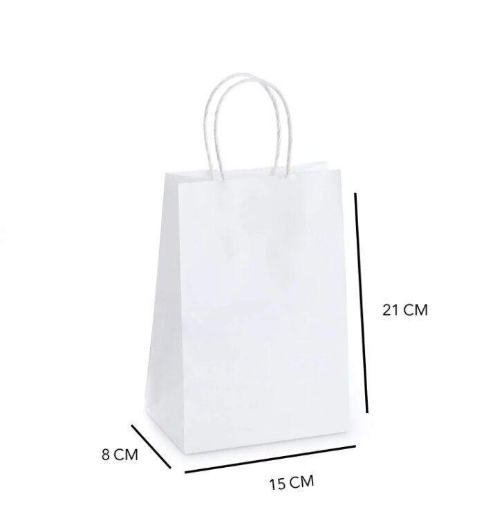 A6 Twisted Handle Kraft Paper Bag - Image 4