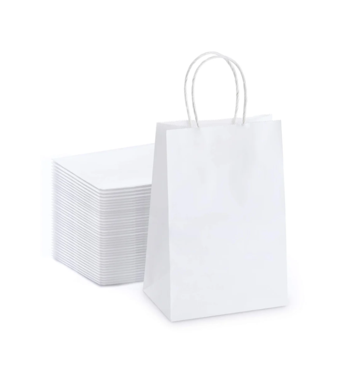 A6 Twisted Handle Kraft Paper Bag - Image 1